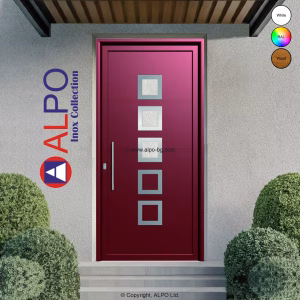 Алуминиев панел за врата ALPO Inox Collection 6014