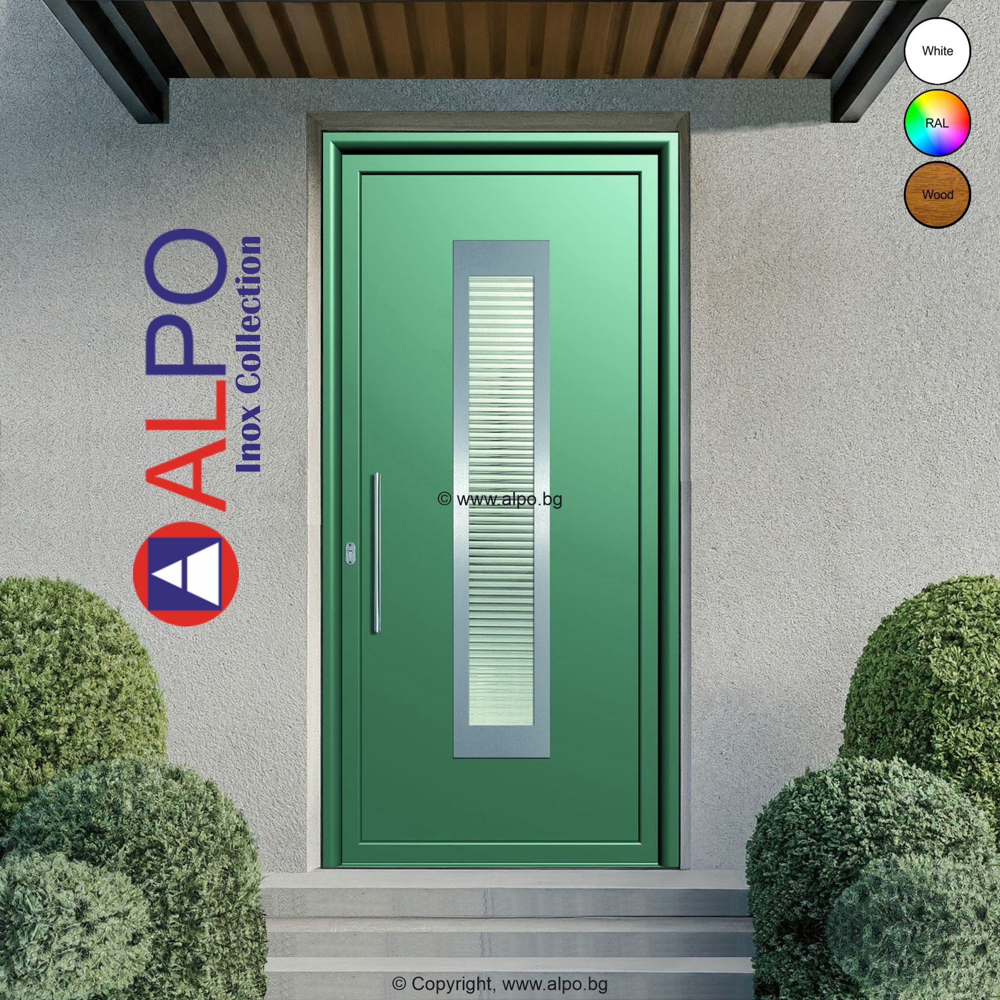 Термоизолационно пано за врата от алуминий АЛПО 6116