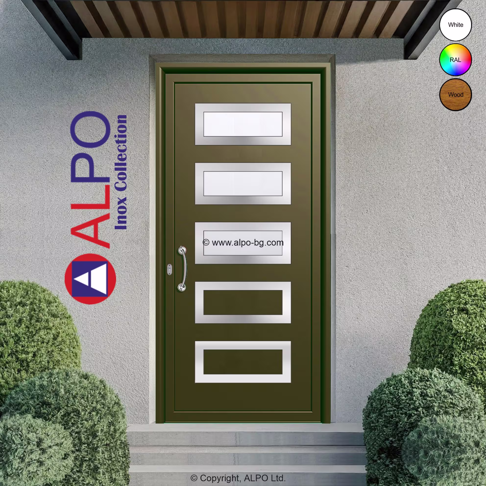 Алуминиев панел за врата ALPO 6125