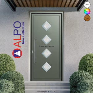 Алуминиев панел за врата АЛПО 6174