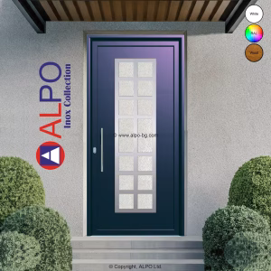 Алуминиево пано за врата ALPO INOX COLLECTION 6186