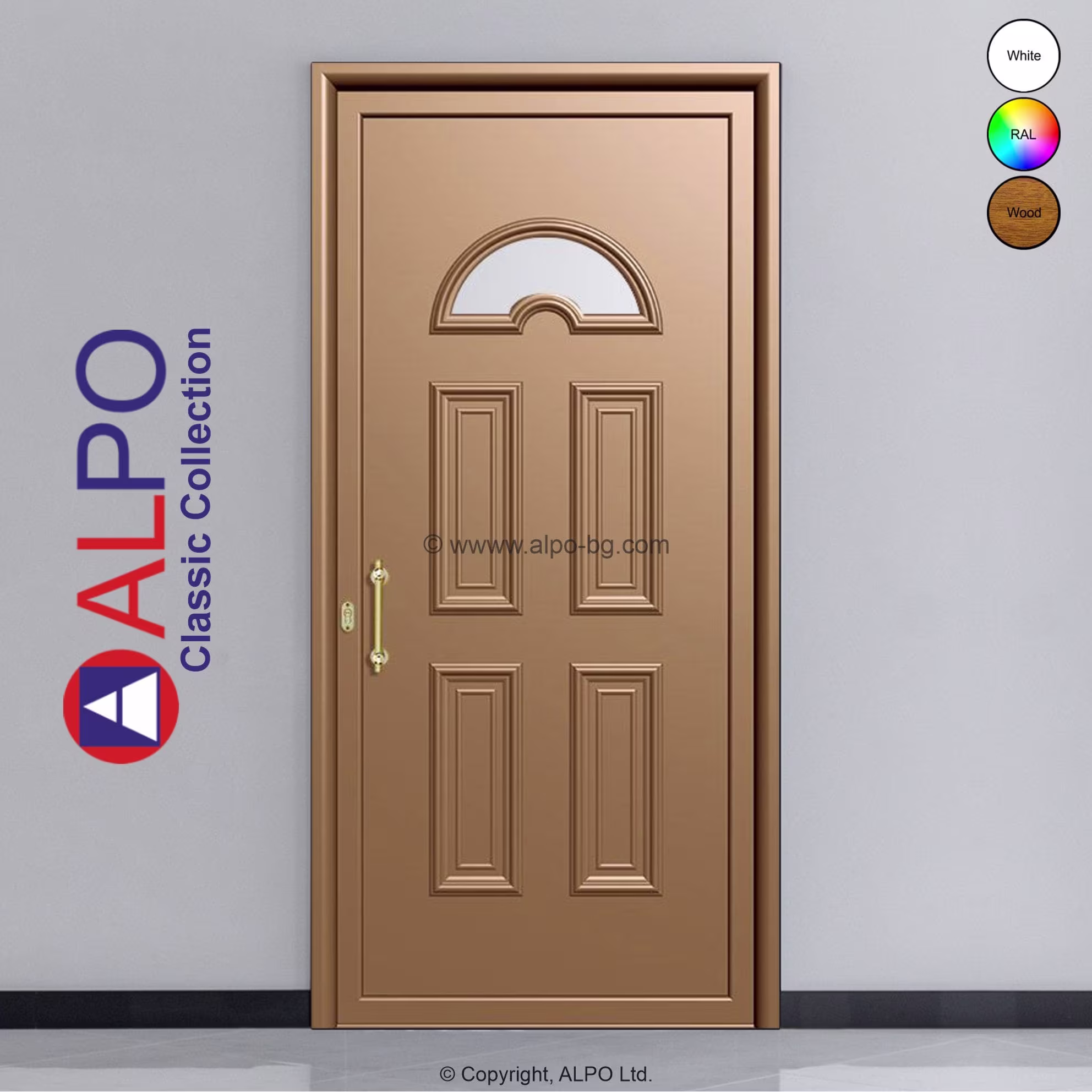 Алуминиев панел за врата АЛПО 2218