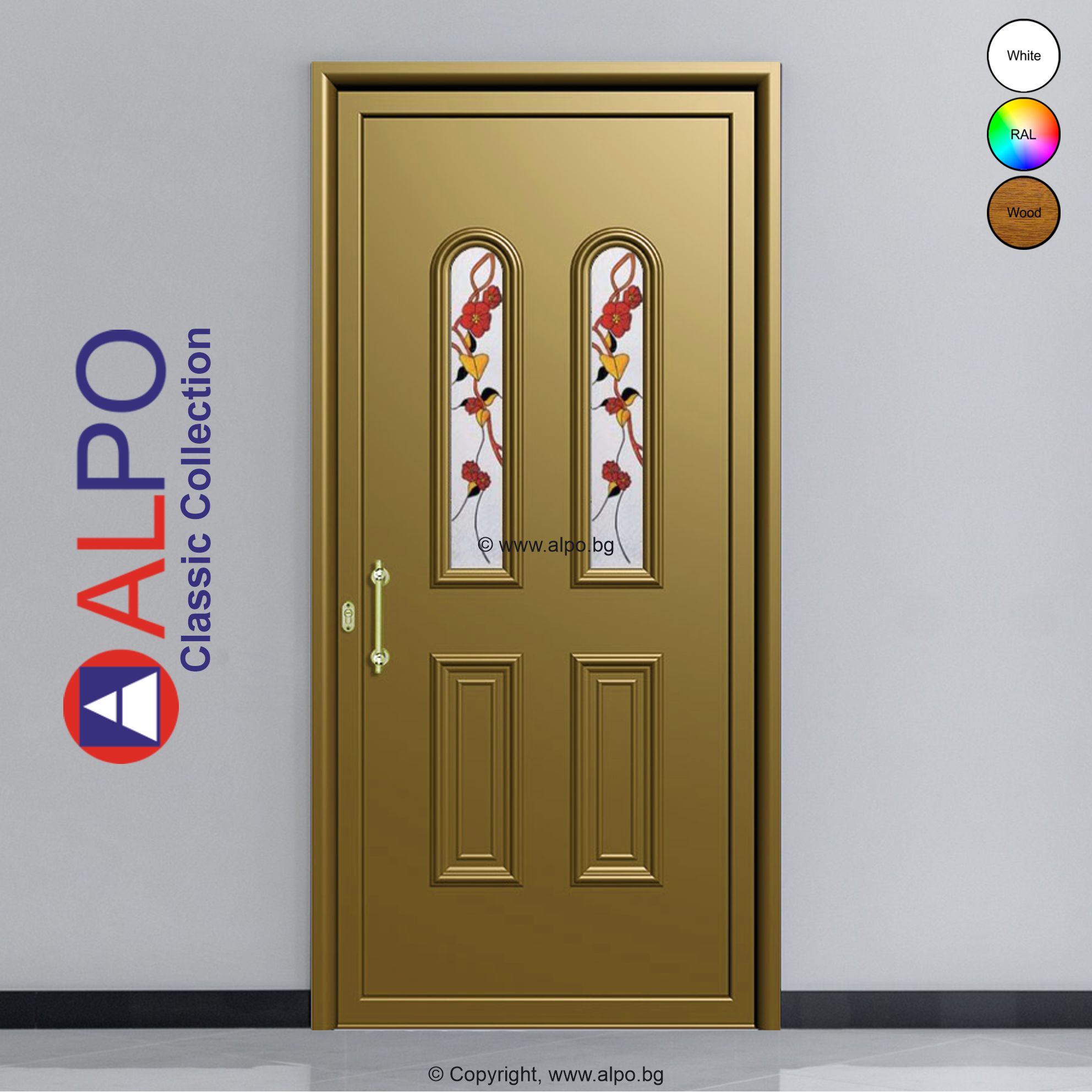 Алуминиев панел за врата АЛПО 2438