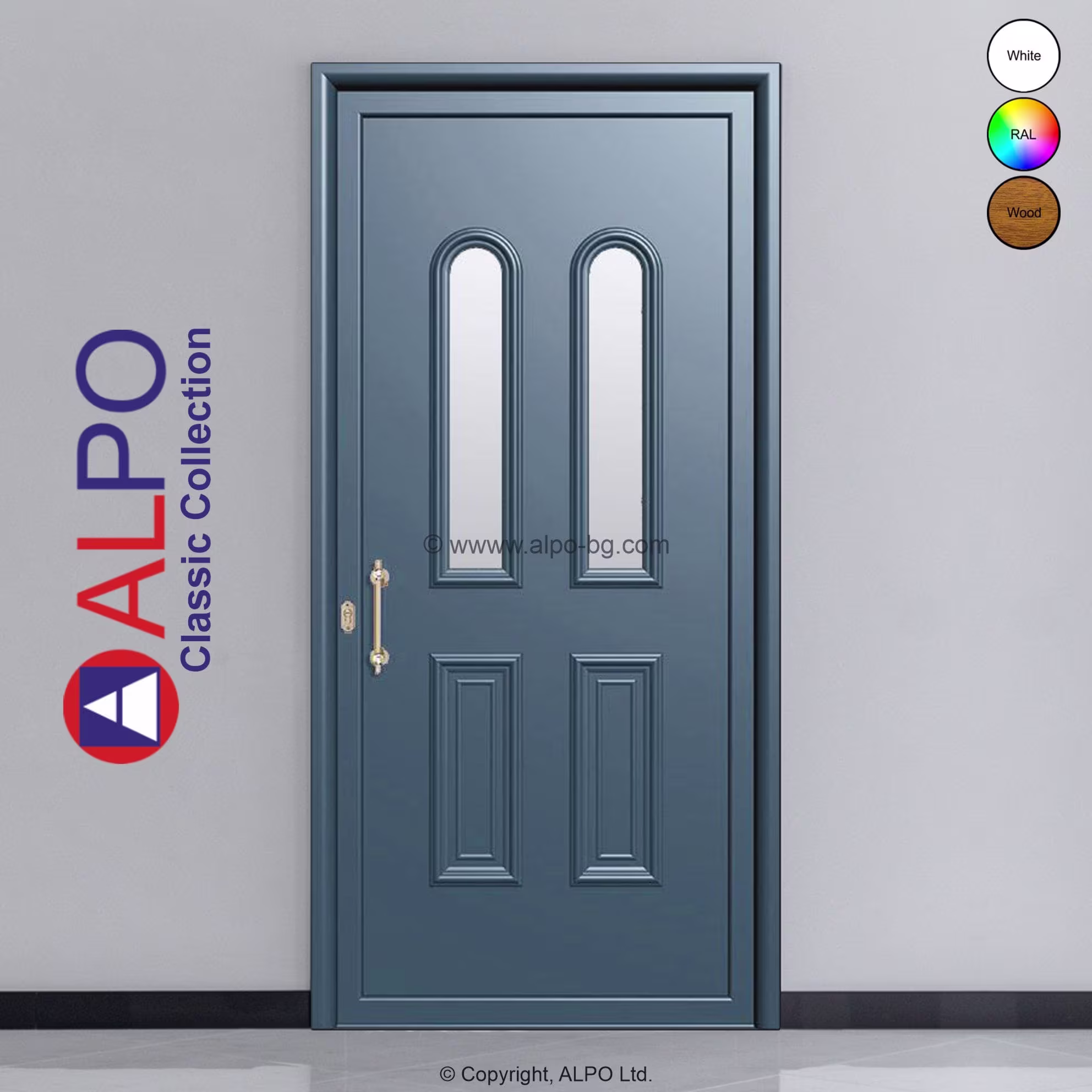 Термоизолационно алуминиево пано за врата АЛПО 2442