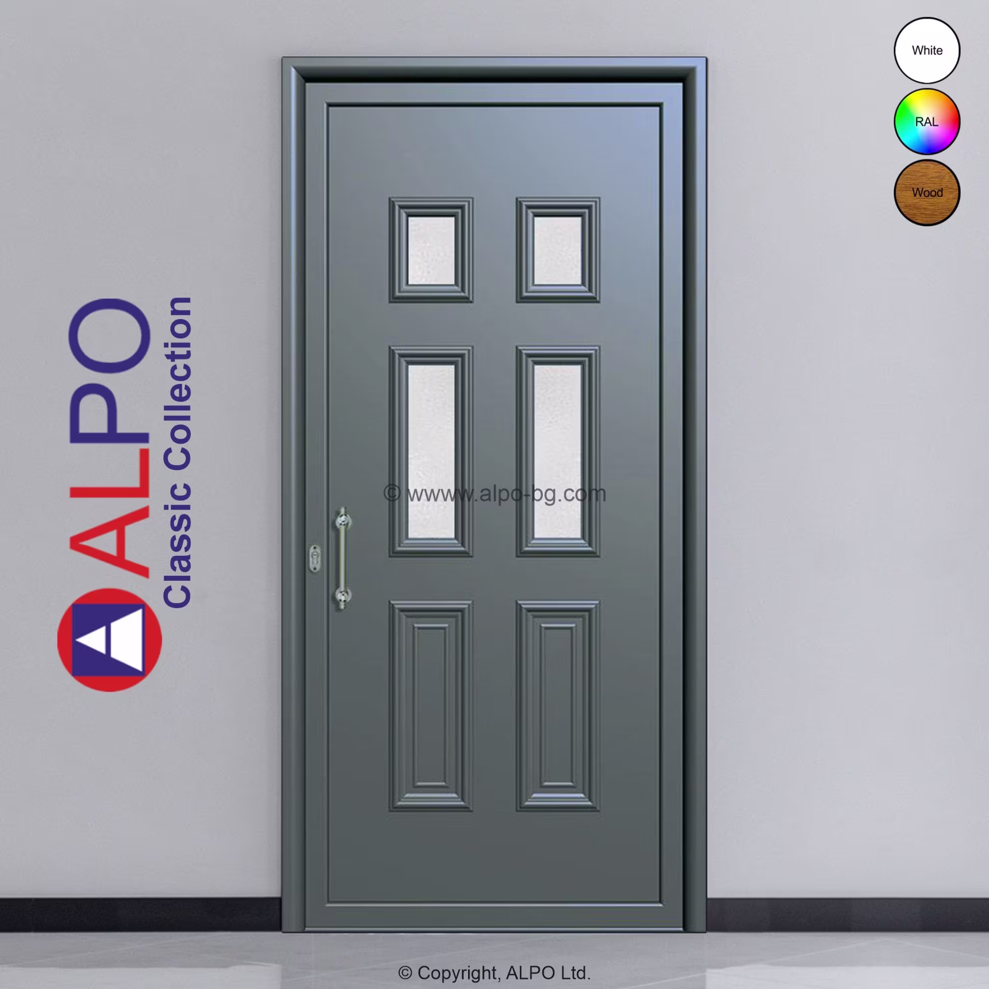 Алуминиев панел за врата АLPO 2509