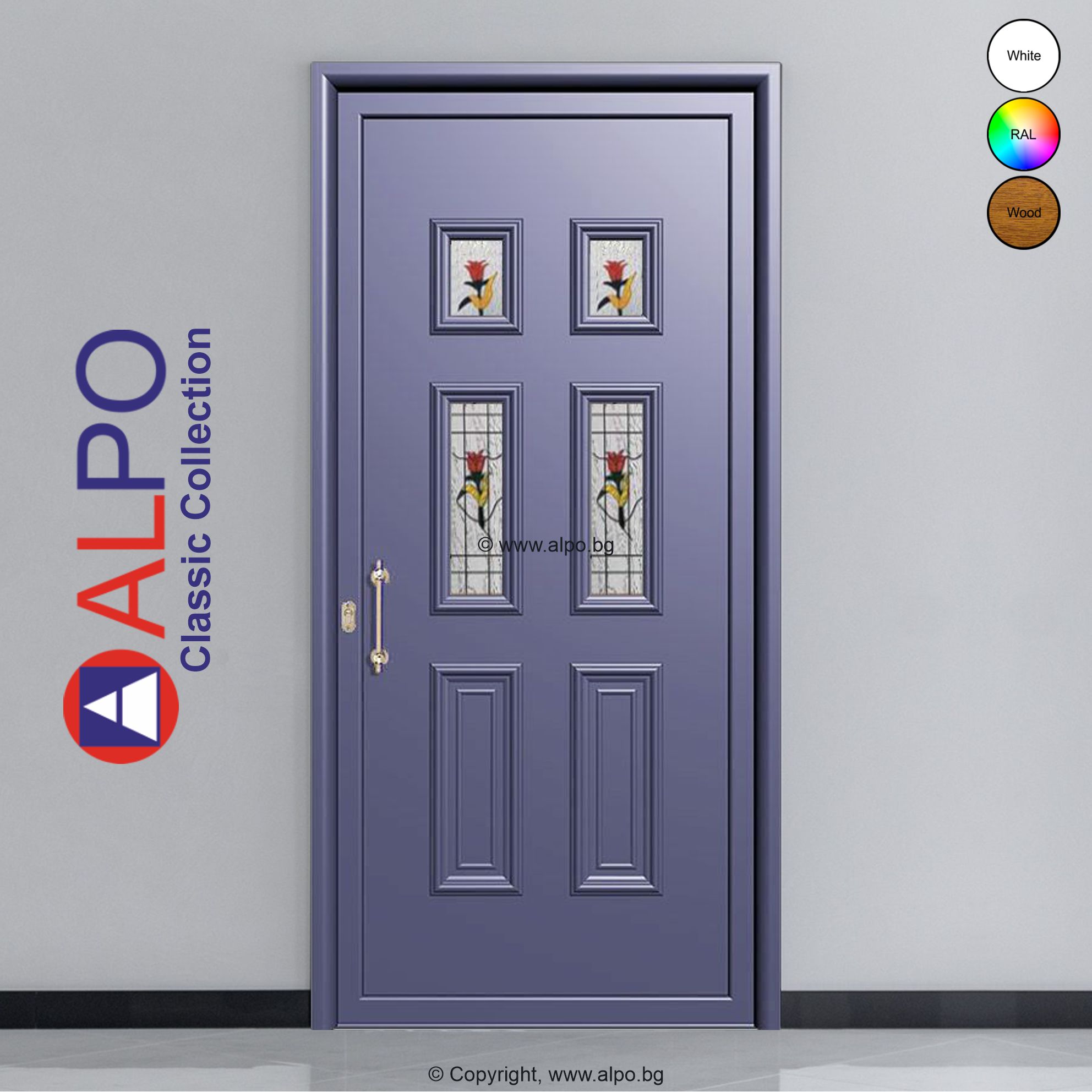 Алуминиев панел за врата АЛПО 2515