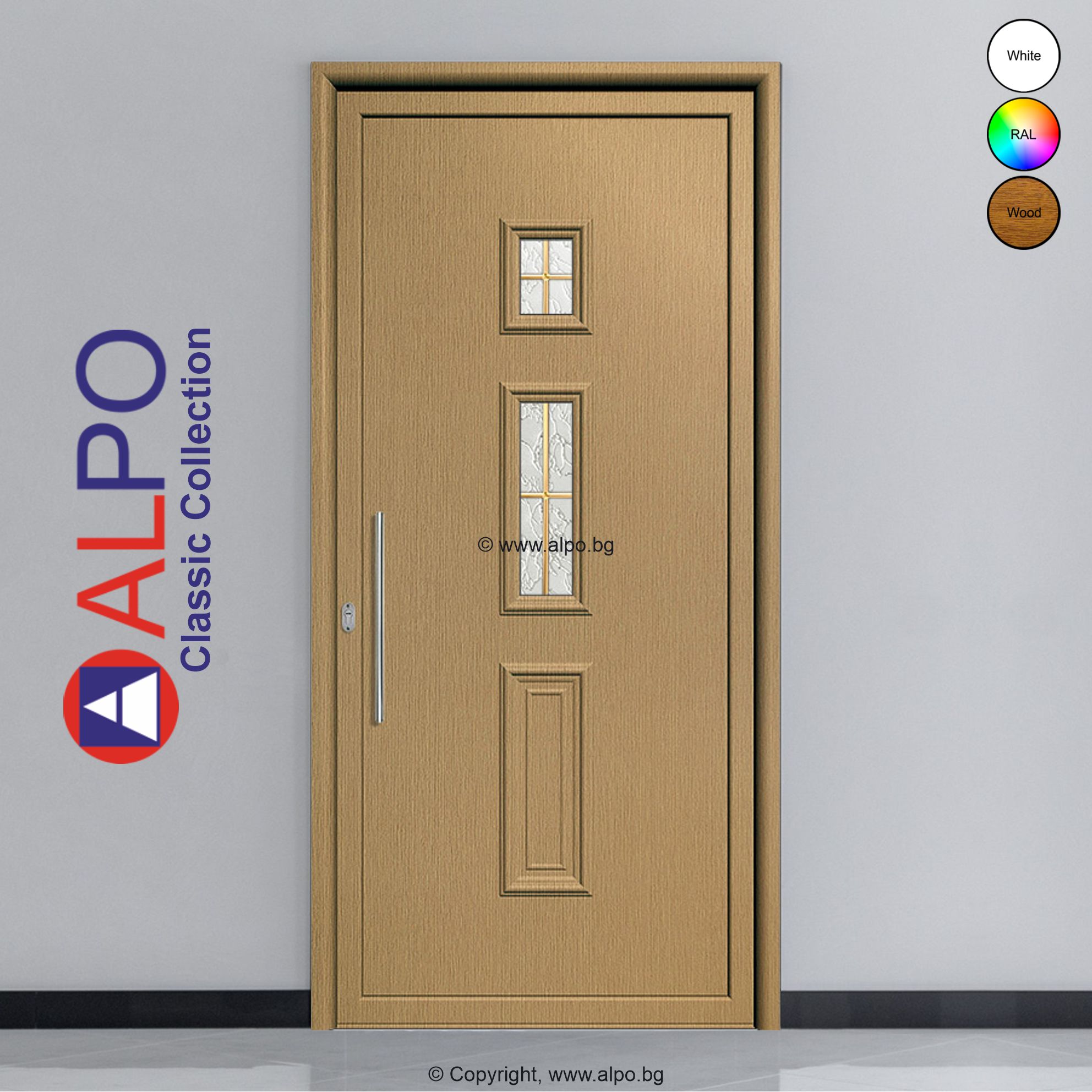 Алуминиев панел за врата АЛПО 3306