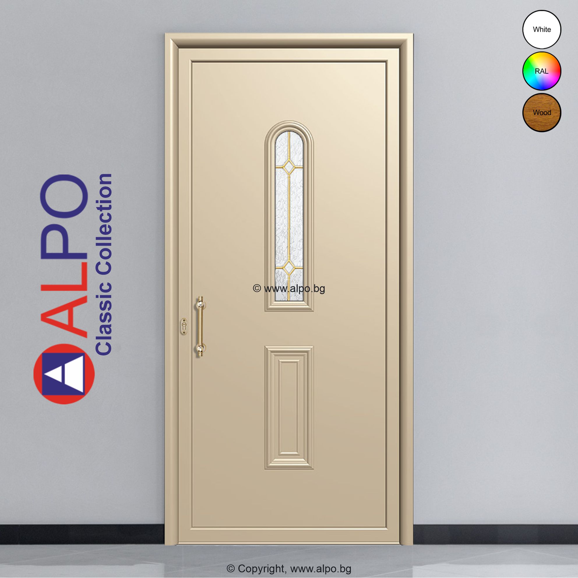Алуминиев панел за врата АЛПО 3161