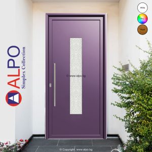 Пано за врата с eдин стъклопакет Делта ALPO 8042