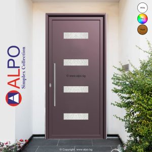 Алуминиево пано за врата Алпо 8052