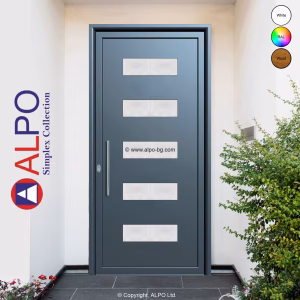 Алуминиево пано за врата ALPO 8124