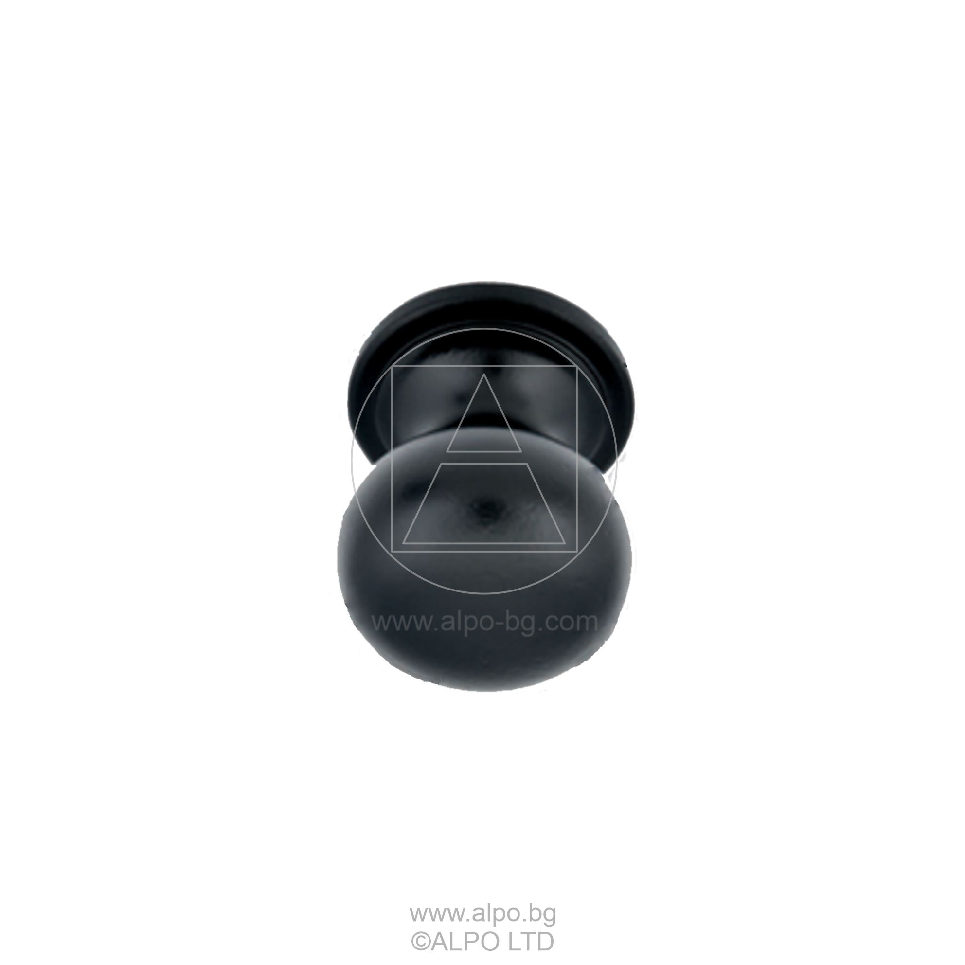 Дръжка за врата - топка- черна