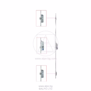 Многоточкова автоматична брава за врата с 3 точки на заключване - 2MR-aut