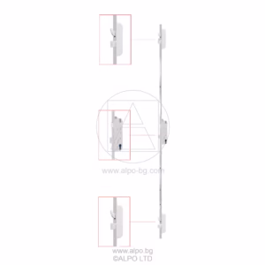 Многоточкова автоматична брава за врата с 5 точки на заключване - 4DR-aut