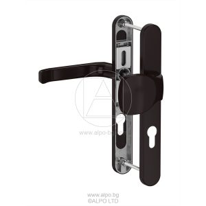 Door handle with pull handle SATURN - 85 - brown