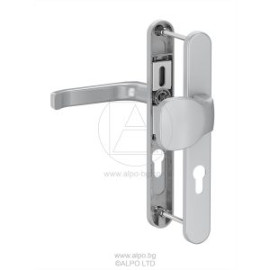 Door handle with pull handle SATURN - 85 - silver