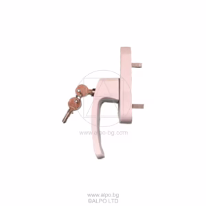 Шпанолет за прозорец ERT с ключ - бял