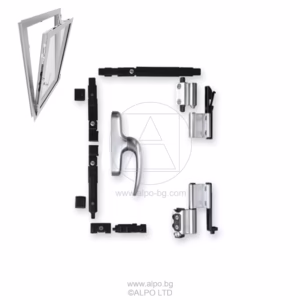Двуосов механизъм за прозорец - сребрист